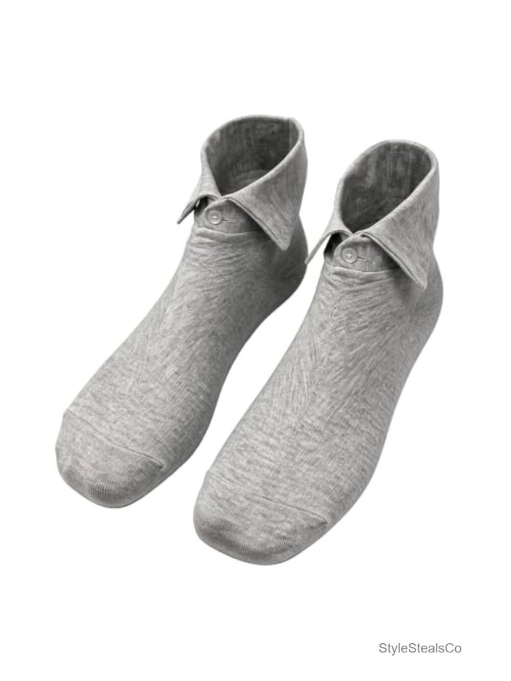 Balletcore Ankle Socks Women Pointed Collar Button Knit Crew Kawaii Y2K